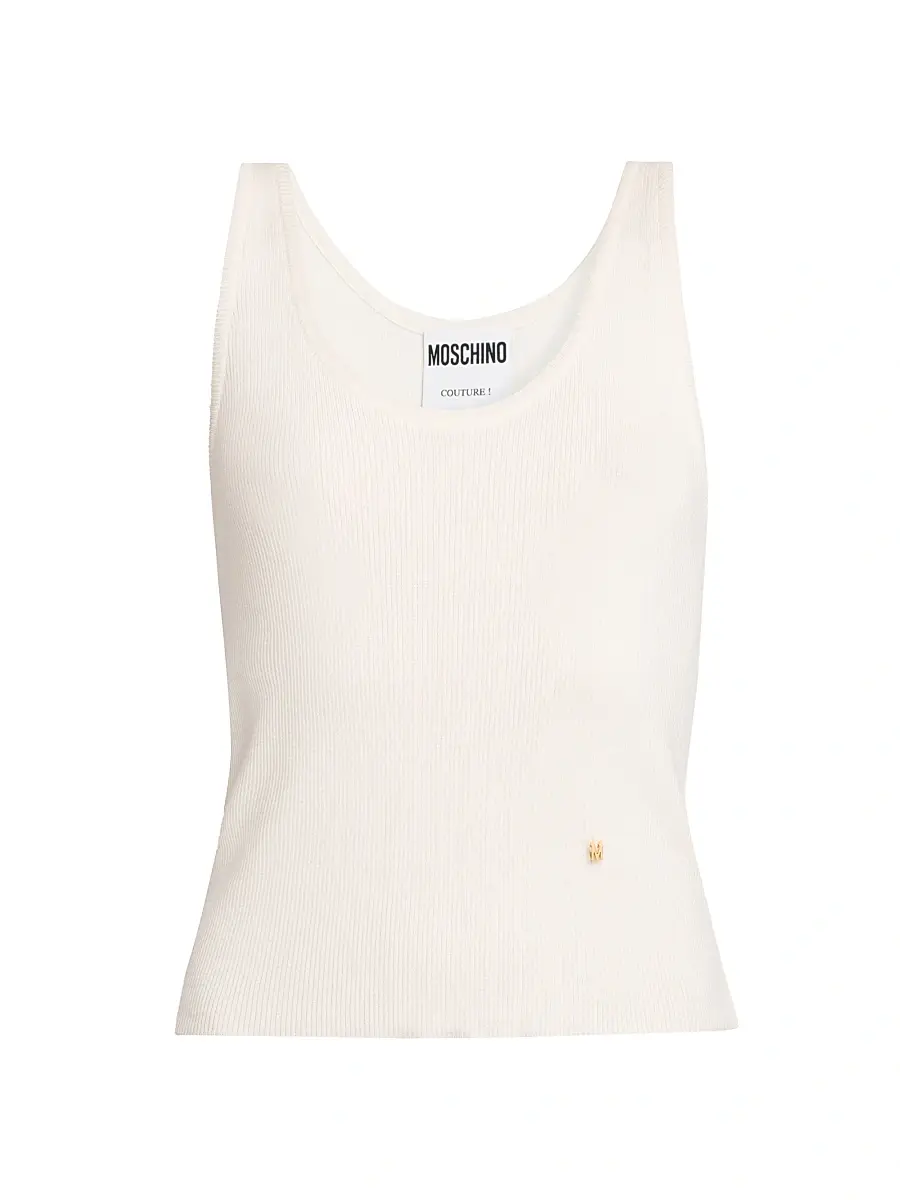 MOSCHINO Women's Ultrafine Wool-Silk Tank