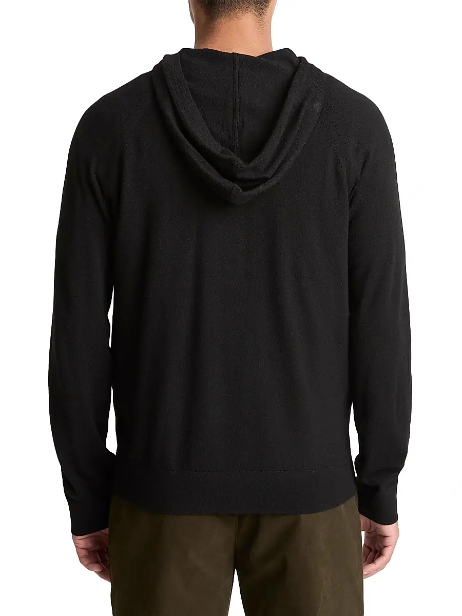 Vince Men's Wool-Cashmere Relaxed-Fit Hoodie | Thumbnail 3 Vince Men's Wool-Cashmere Relaxed-Fit Hoodie | Thumbnail 3