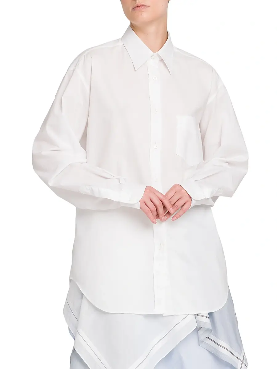 MOSCHINO Women's Cotton Poplin Blouse | Thumbnail 3