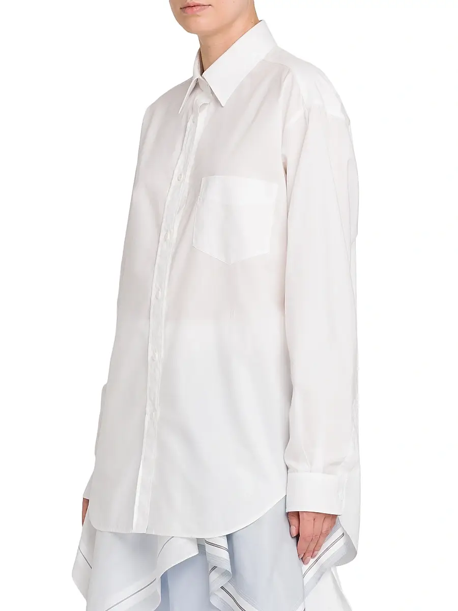 MOSCHINO Women's Cotton Poplin Blouse | Thumbnail 4