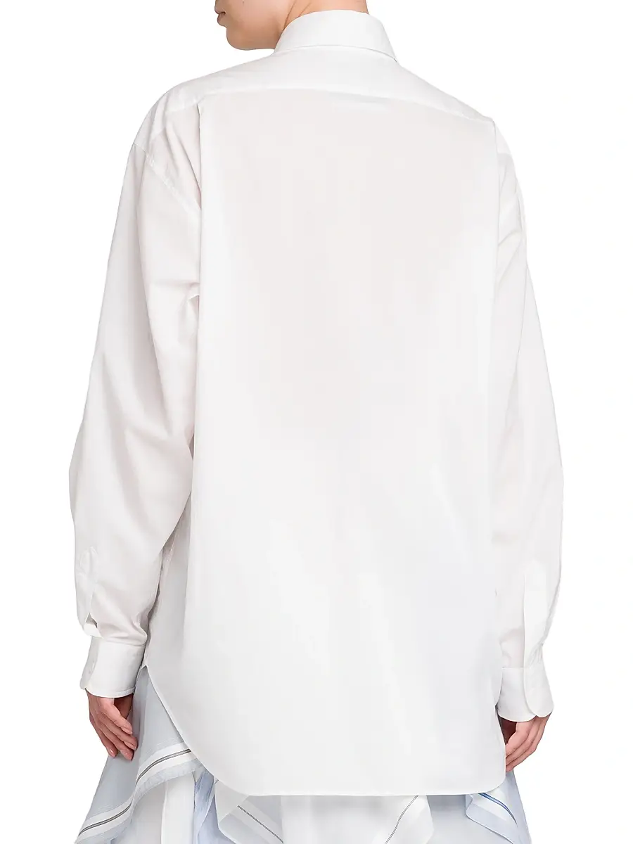 MOSCHINO Women's Cotton Poplin Blouse | Thumbnail 5