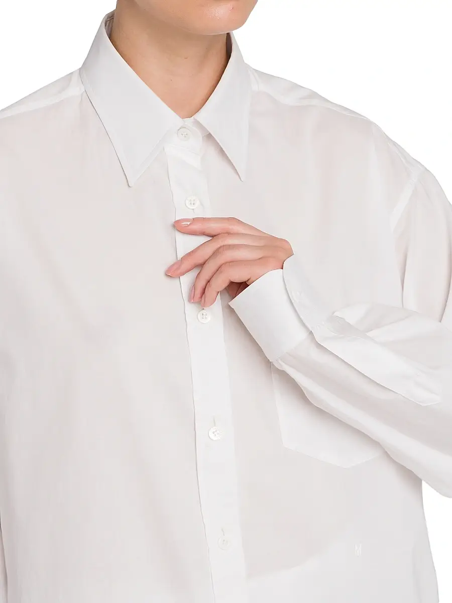 MOSCHINO Women's Cotton Poplin Blouse | Thumbnail 6