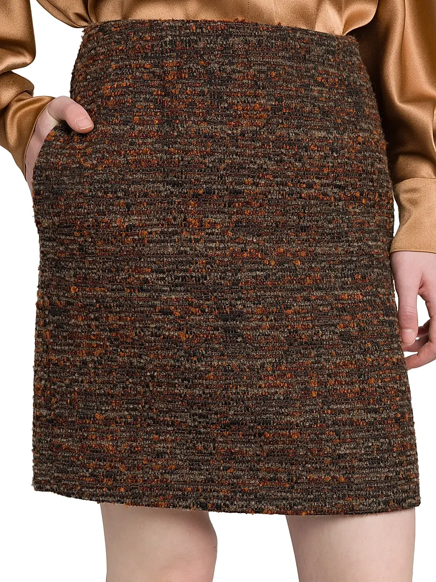 Alberta Ferretti Women's Bouclé Slim Miniskirt | Thumbnail 6 Alberta Ferretti Women's Bouclé Slim Miniskirt | Thumbnail 6