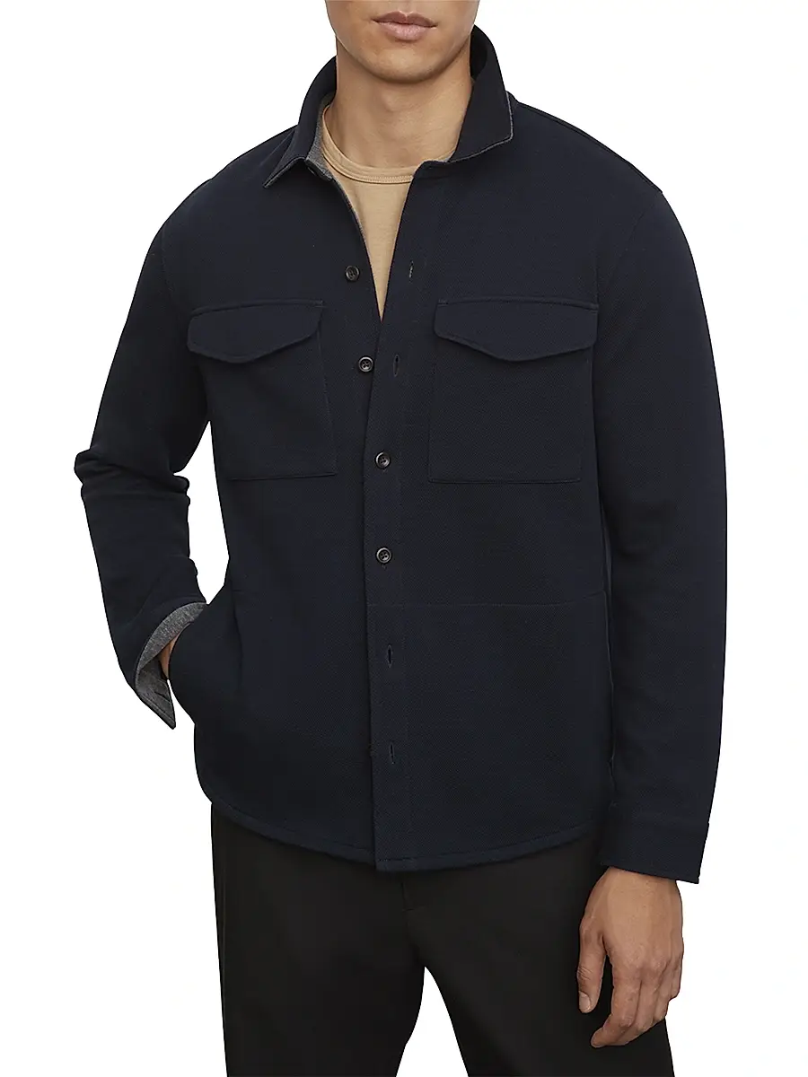 Vince Men's Cotton-Blend Shirt Jacket | Thumbnail 3