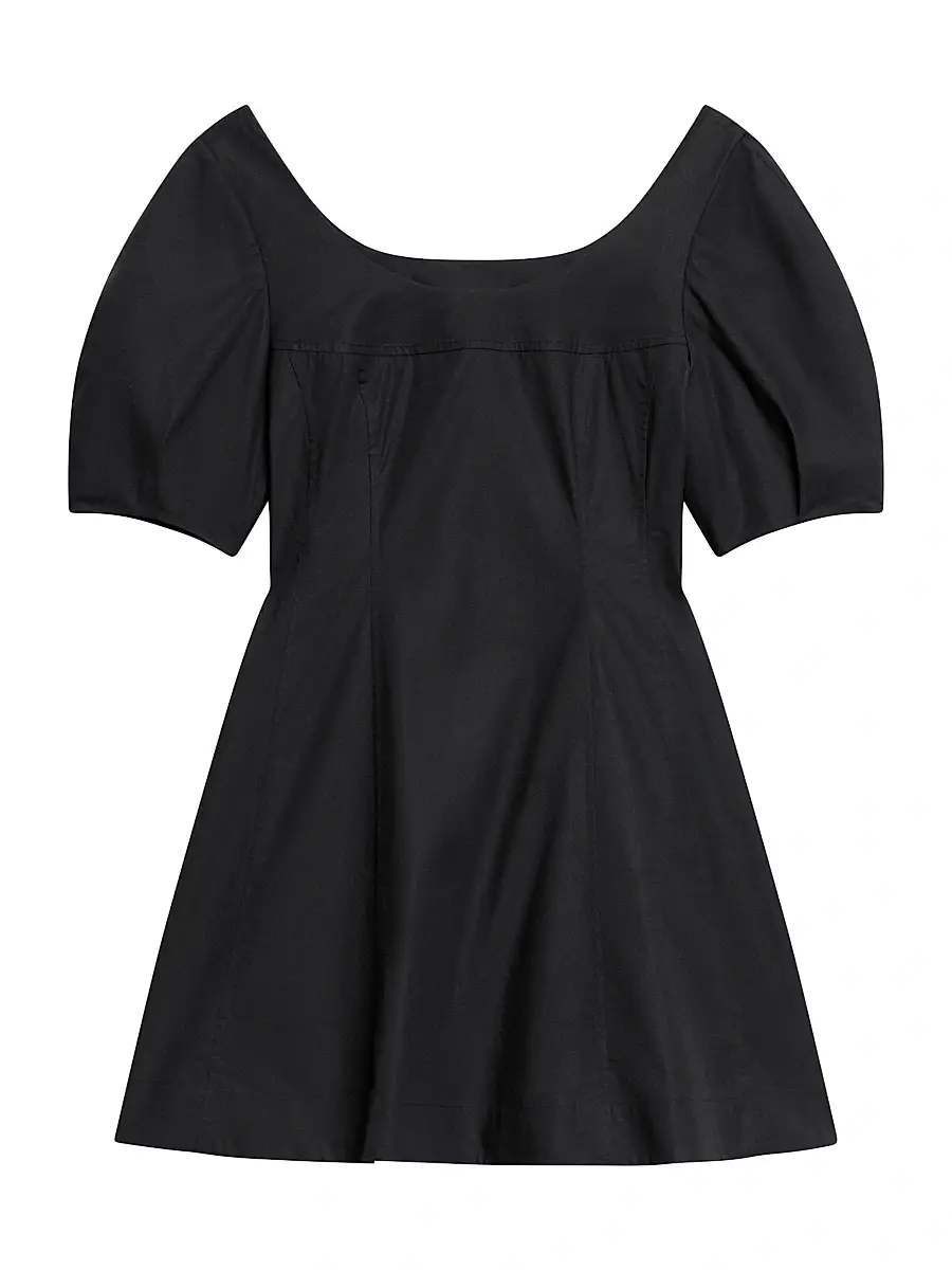 Theory Women's City Stretch-Cotton Fit & Flare Minidress