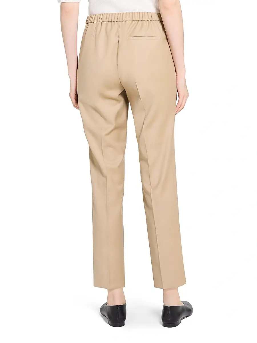 Theory Women's Treeca Wool Crop Trousers | Thumbnail 5 Theory Women's Treeca Wool Crop Trousers | Thumbnail 5