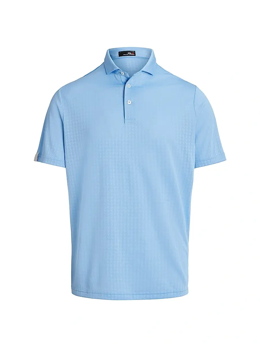 RLX Ralph Lauren Men's RLX Stretch Polo Shirt - Blue Lagoon | Image 1 RLX Ralph Lauren Men's RLX Stretch Polo Shirt - Blue Lagoon | Image 1