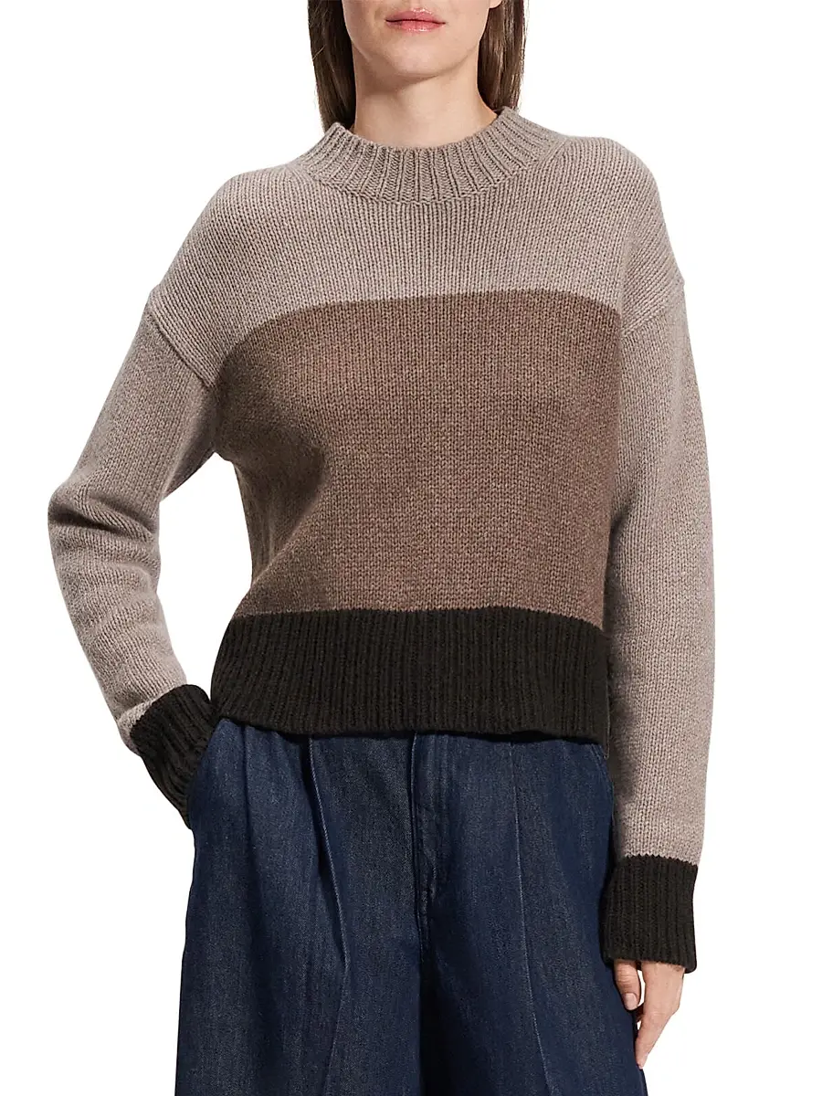 Theory Women's Colorblock Crewneck Sweater | Thumbnail 3