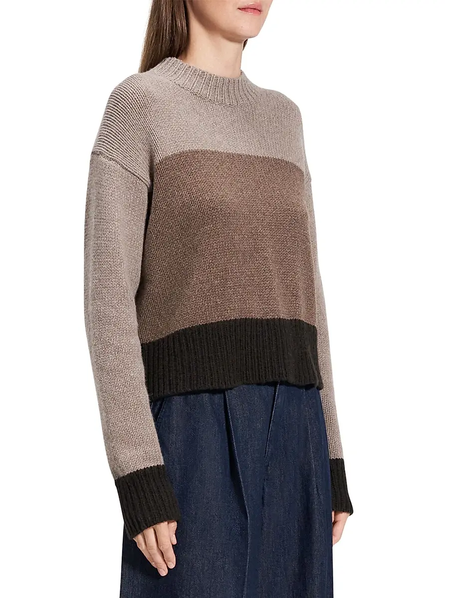 Theory Women's Colorblock Crewneck Sweater | Thumbnail 4