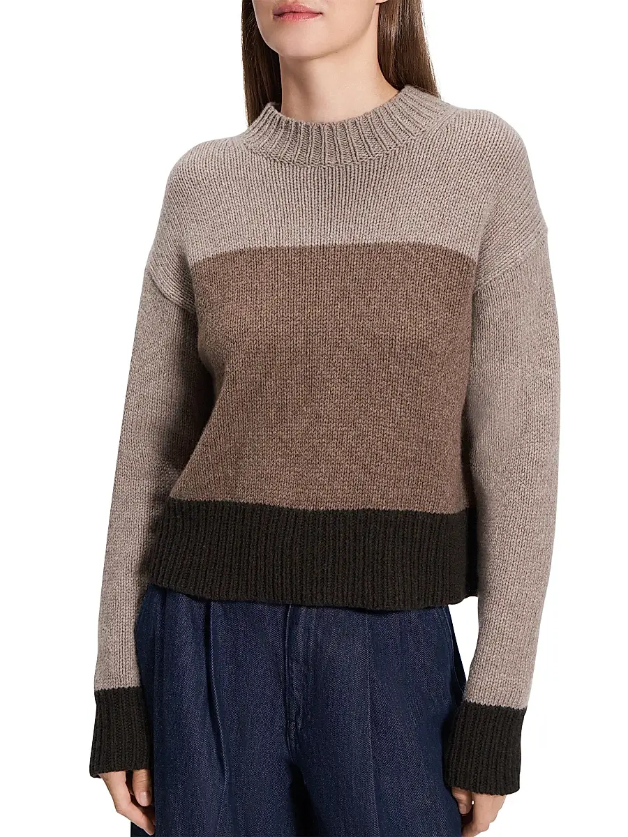 Theory Women's Colorblock Crewneck Sweater | Thumbnail 6