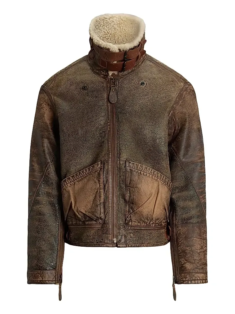 Polo Ralph Lauren Men's Shearling-Lined Bomber Jacket