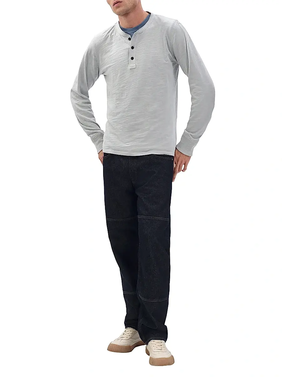 rag & bone Men's Classic Flame Henley | Thumbnail 2 rag & bone Men's Classic Flame Henley | Thumbnail 2