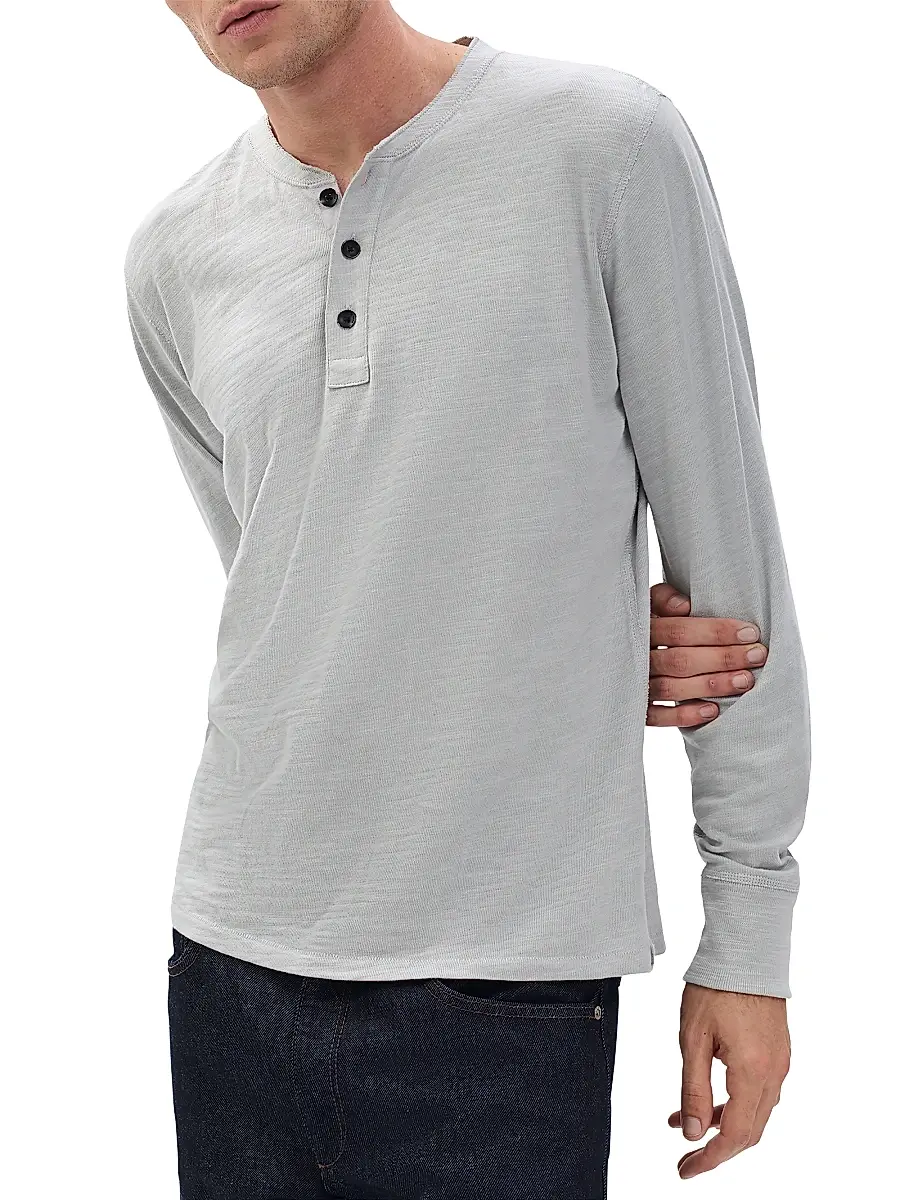 rag & bone Men's Classic Flame Henley | Thumbnail 4 rag & bone Men's Classic Flame Henley | Thumbnail 4