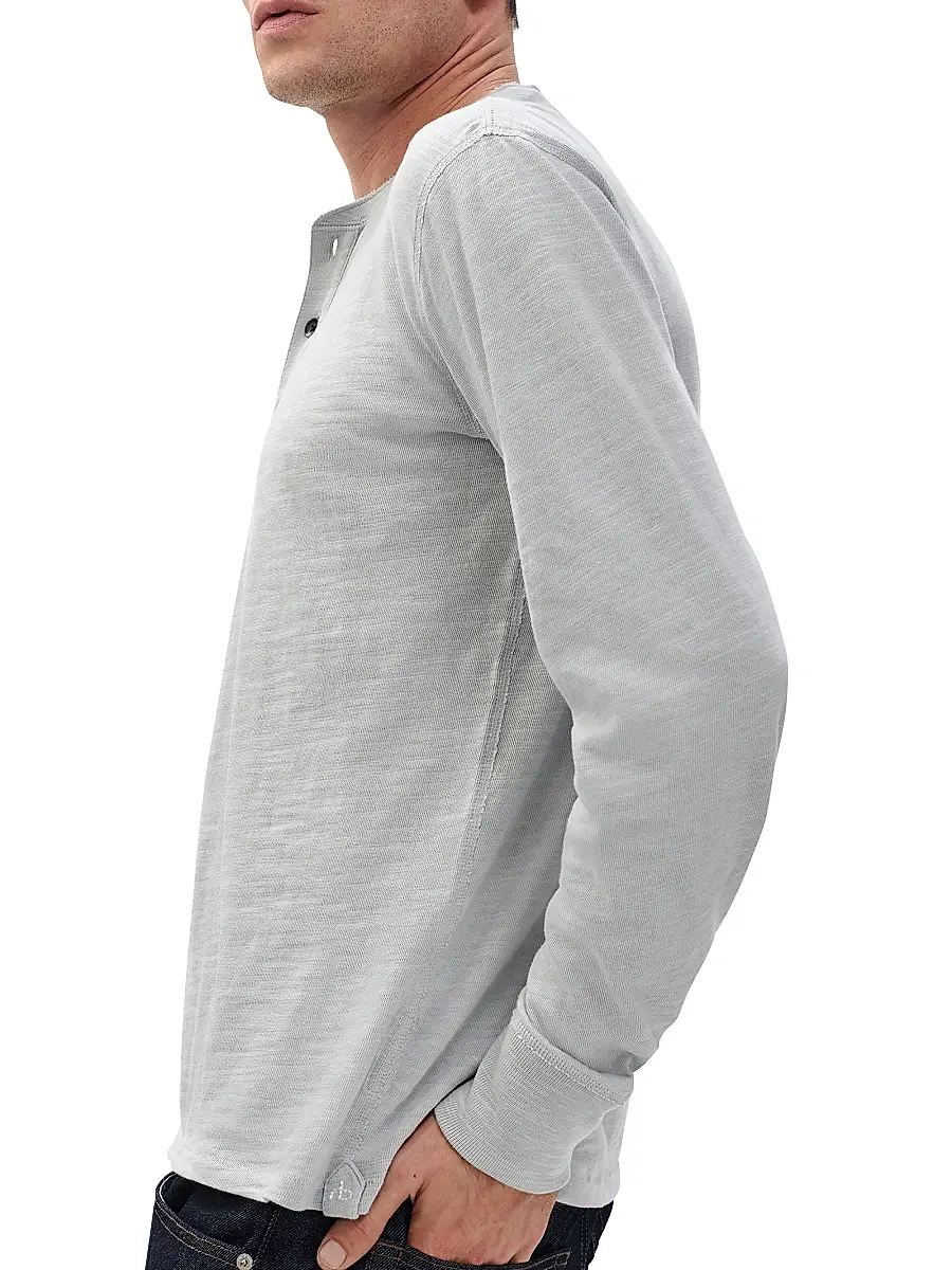 rag & bone Men's Classic Flame Henley | Thumbnail 5 rag & bone Men's Classic Flame Henley | Thumbnail 5