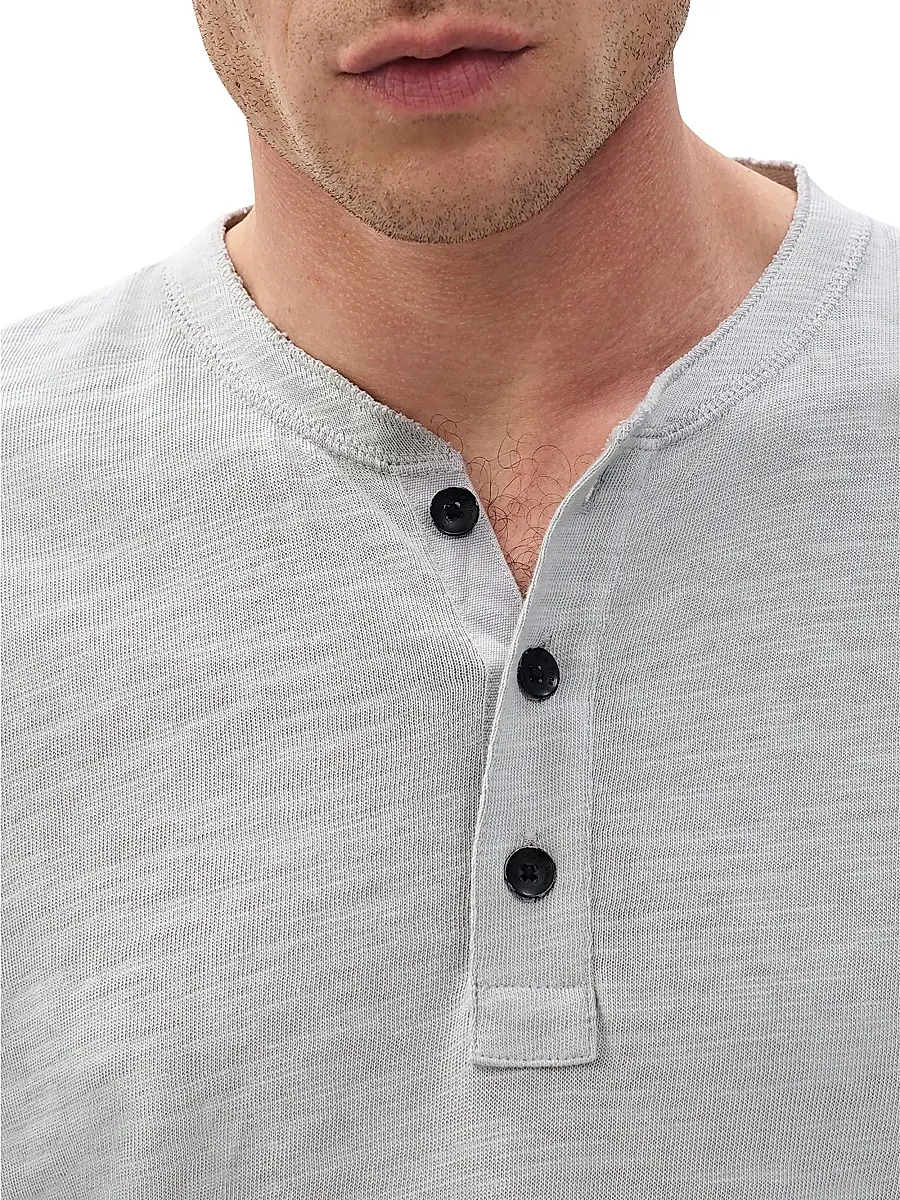 rag & bone Men's Classic Flame Henley | Thumbnail 7 rag & bone Men's Classic Flame Henley | Thumbnail 7