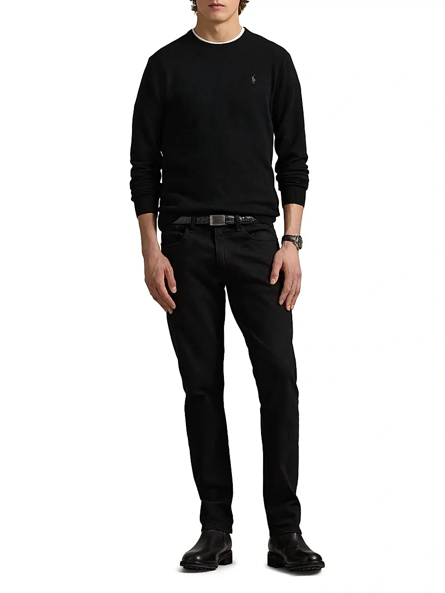 Polo Ralph Lauren Men's Logo-Embroidered Wool Sweater | Thumbnail 2 Polo Ralph Lauren Men's Logo-Embroidered Wool Sweater | Thumbnail 2