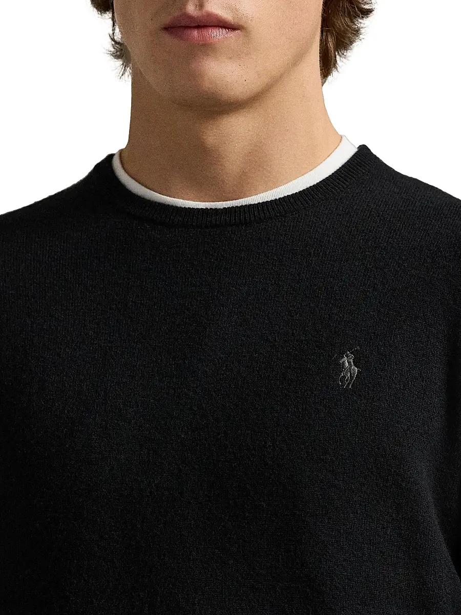 Polo Ralph Lauren Men's Logo-Embroidered Wool Sweater | Thumbnail 5 Polo Ralph Lauren Men's Logo-Embroidered Wool Sweater | Thumbnail 5