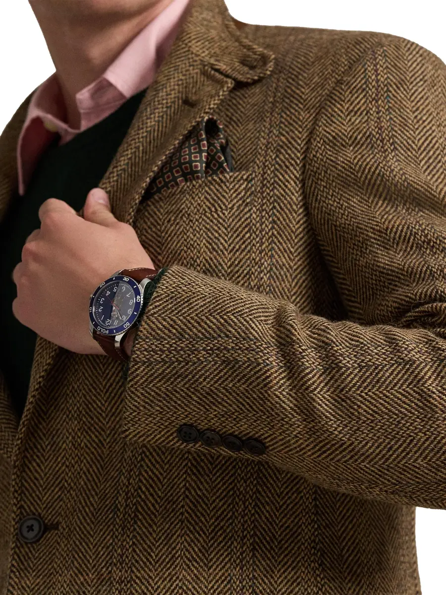 Polo Ralph Lauren Men's Herringbone Wool-Suede Blazer | Thumbnail 6 Polo Ralph Lauren Men's Herringbone Wool-Suede Blazer | Thumbnail 6