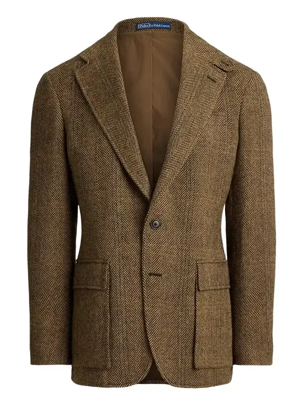 Polo Ralph Lauren Men's Herringbone Wool-Suede Blazer
