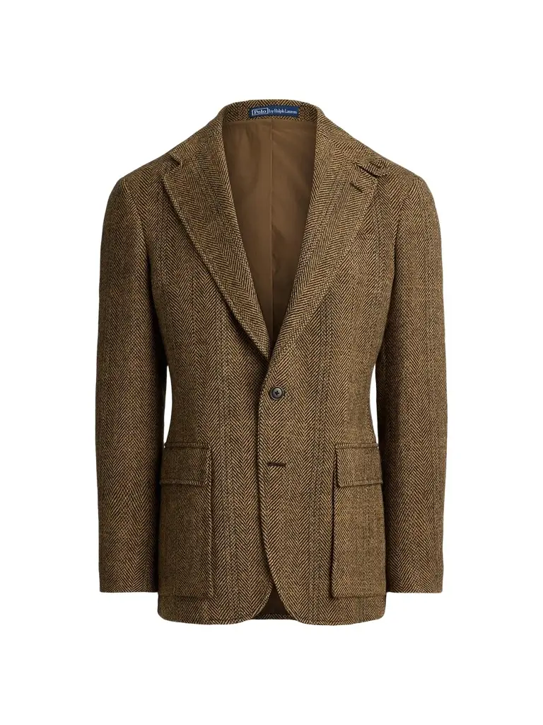 Polo Ralph Lauren Men's Herringbone Wool-Suede Blazer