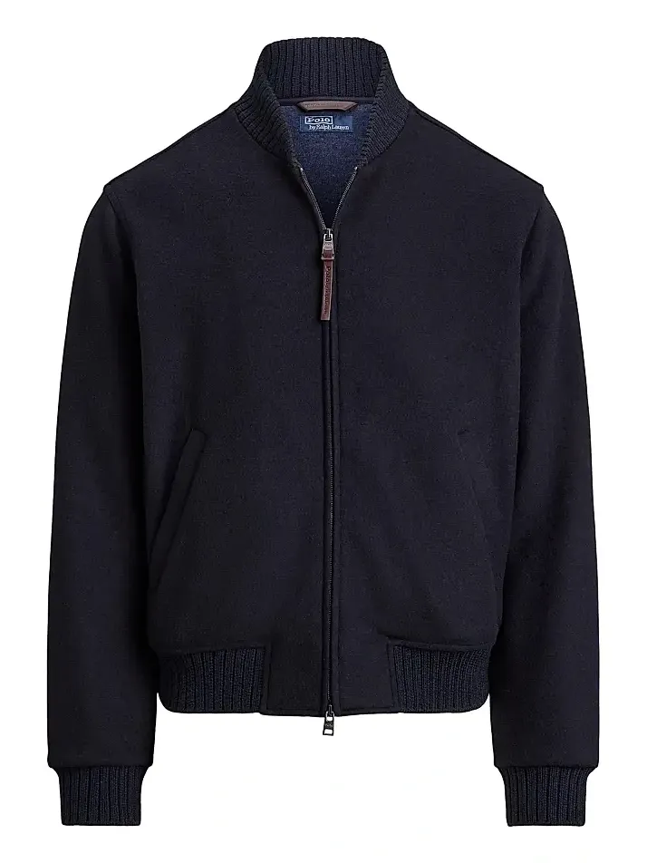 Polo Ralph Lauren Men's Wool-Blend Zip-Up Bomber Jacket