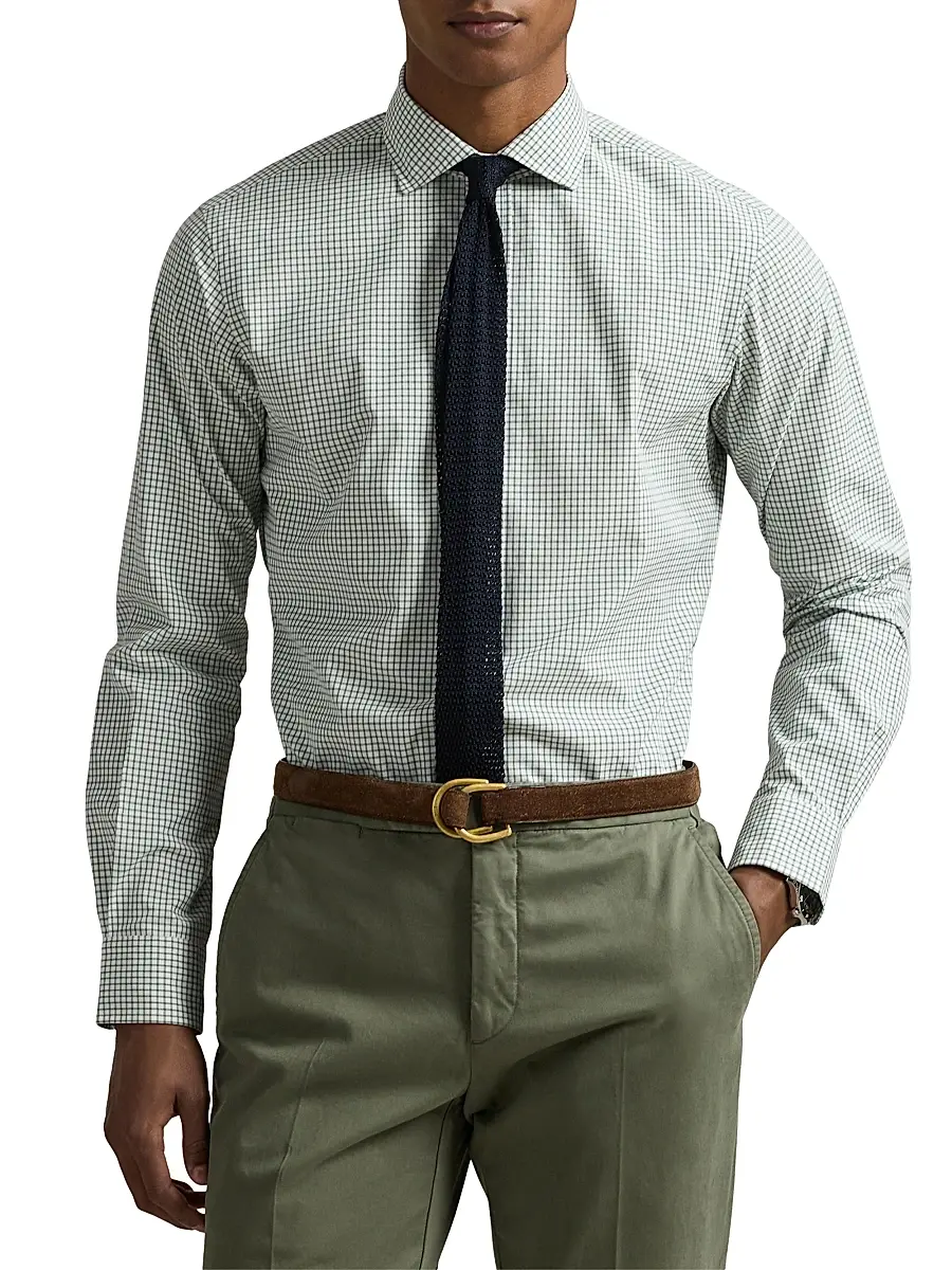 Polo Ralph Lauren Men's Classic-Fit Gingham Poplin Shirt | Thumbnail 3