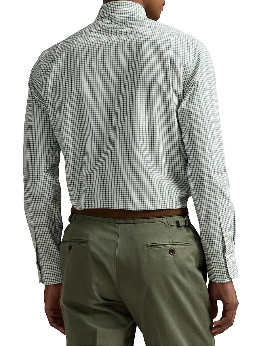 Polo Ralph Lauren Men's Classic-Fit Gingham Poplin Shirt | Thumbnail 4