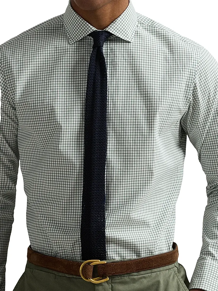Polo Ralph Lauren Men's Classic-Fit Gingham Poplin Shirt | Thumbnail 6