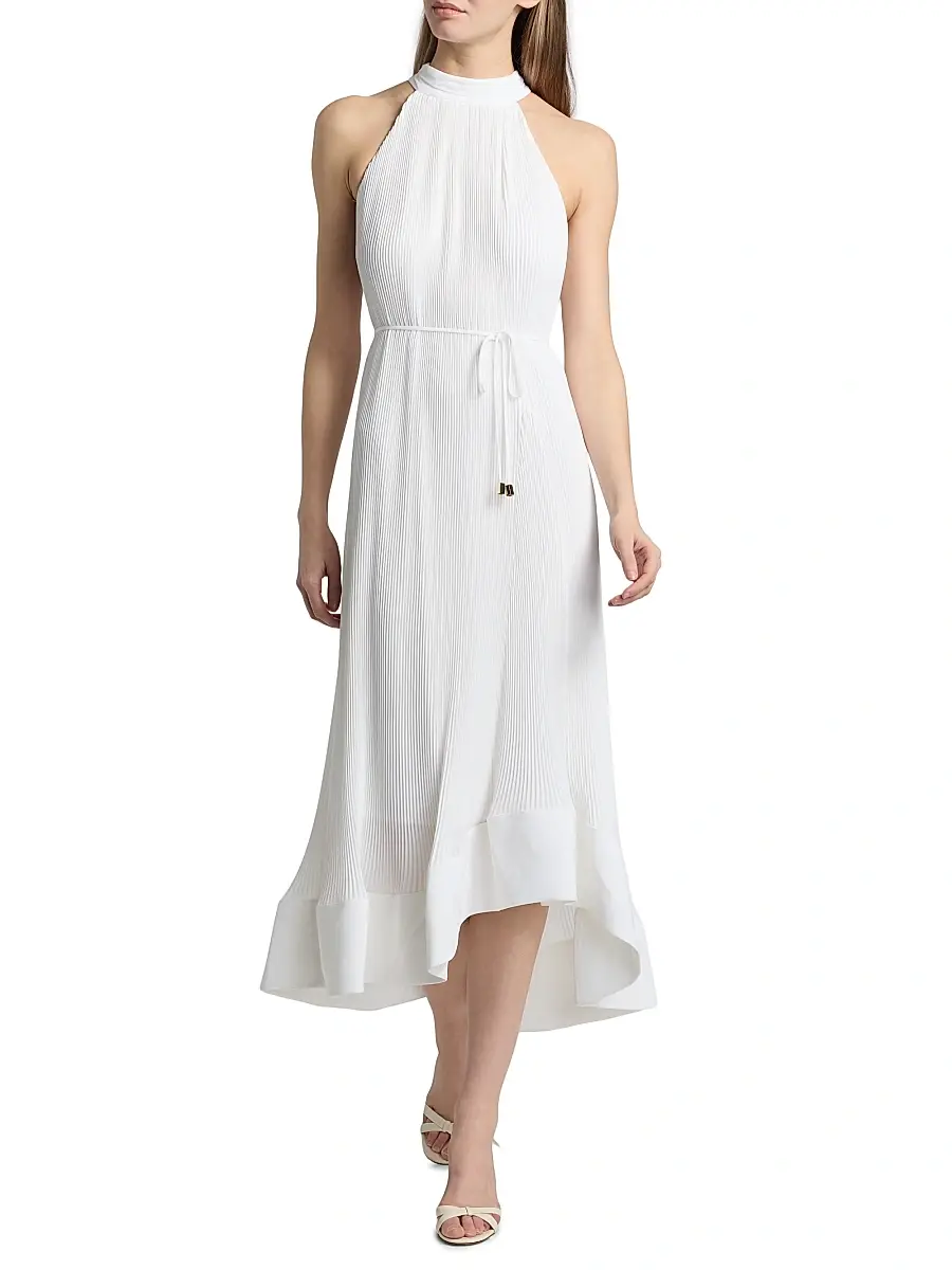 Milly Women's Nalani Pleated Midi-Dress | Thumbnail 2 Milly Women's Nalani Pleated Midi-Dress | Thumbnail 2