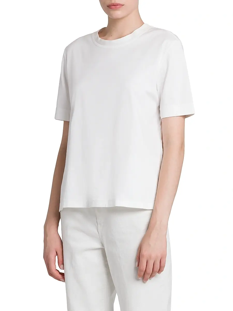 Kiton Women's Cashmere-Silk Jersey T-Shirt | Thumbnail 4