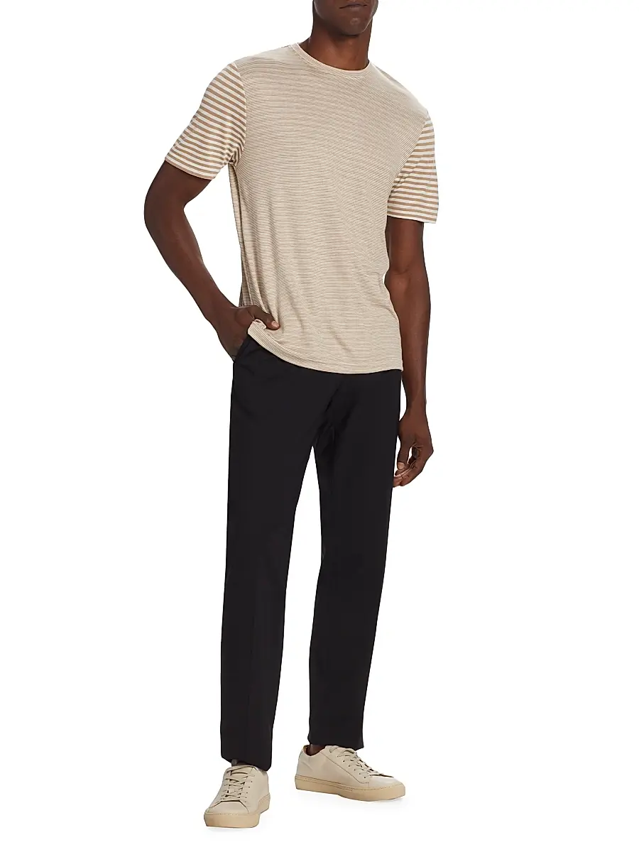Saks Fifth Avenue Men's COLLECTION Mini Stripe T-Shirt | Thumbnail 2