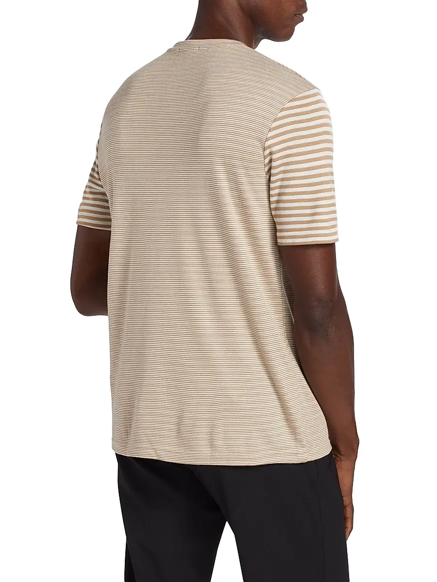 Saks Fifth Avenue Men's COLLECTION Mini Stripe T-Shirt | Thumbnail 5