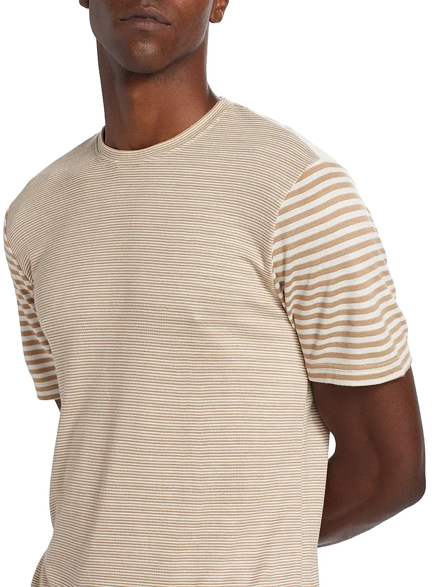 Saks Fifth Avenue Men's COLLECTION Mini Stripe T-Shirt | Thumbnail 6