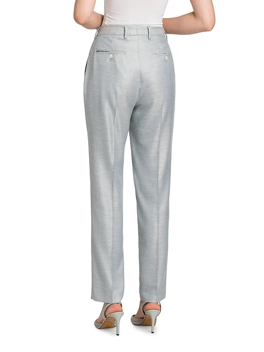 Kiton Women's High-Rise Straight-Leg Cigarette Pants | Thumbnail 5 Kiton Women's High-Rise Straight-Leg Cigarette Pants | Thumbnail 5