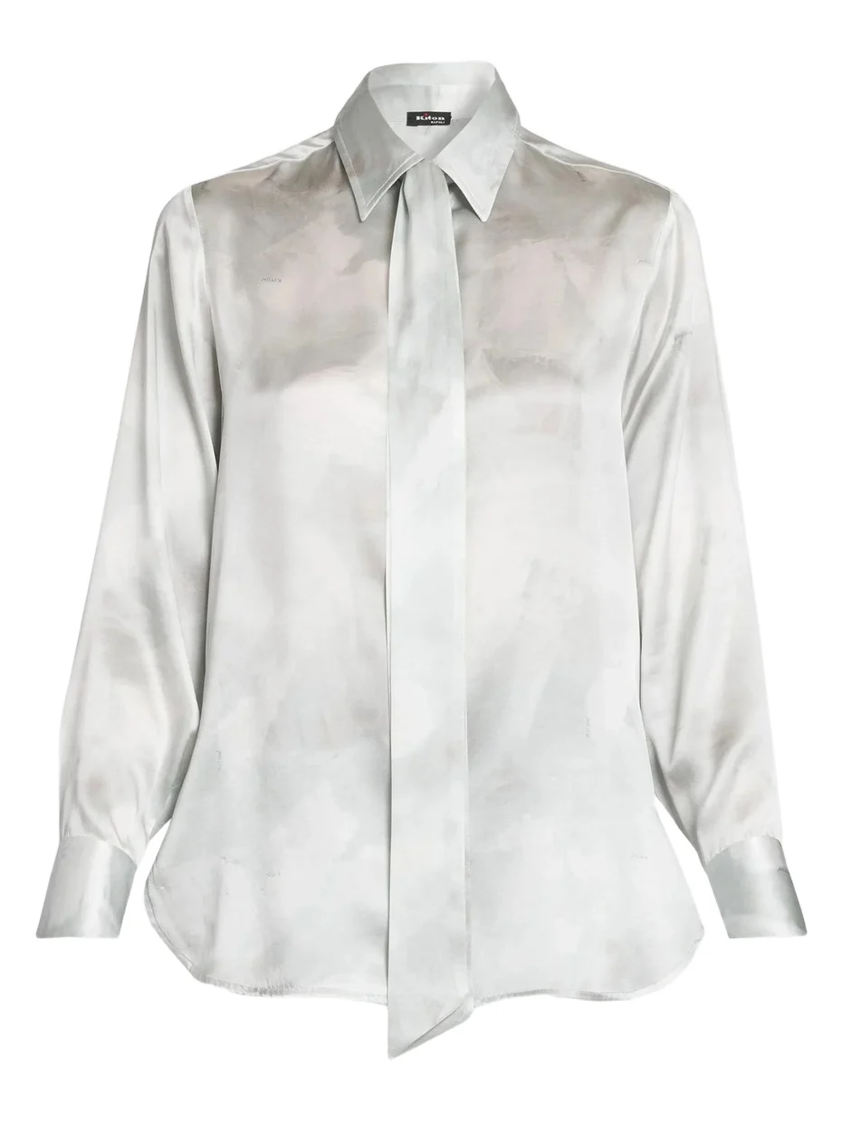 Women's Silk Tie Blouse Women's Silk Tie Blouse