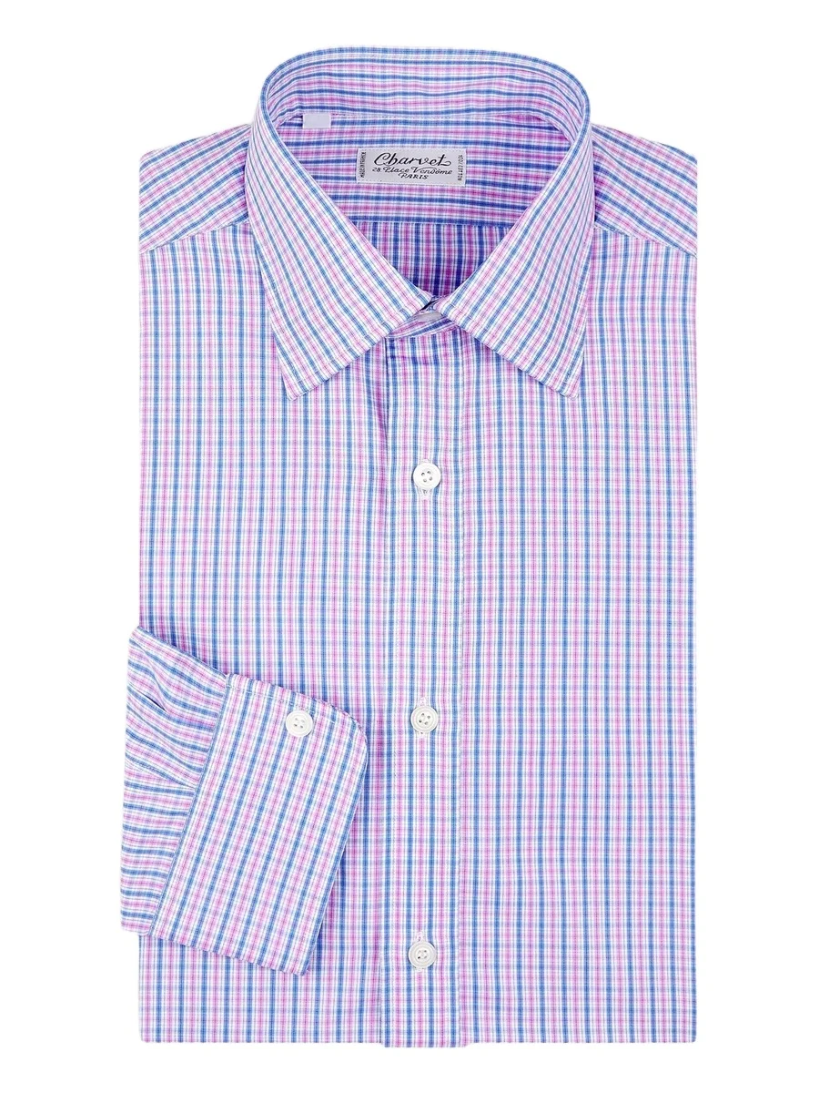 Men's Plaid Cotton Chambray Dress Shirt Men's Plaid Cotton Chambray Dress Shirt