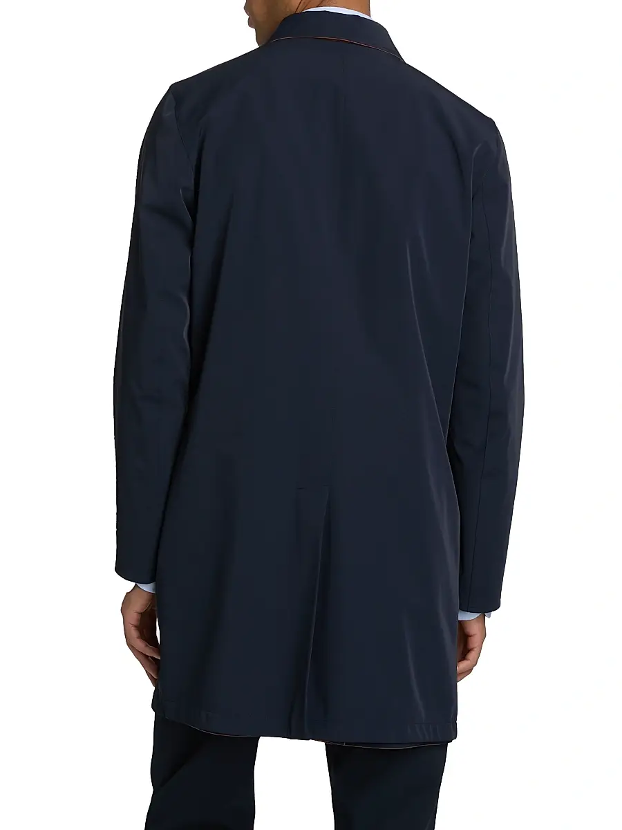 Sartorio Napoli Men's Ben Reversible Single-Breasted Car Coat | Thumbnail 5 Sartorio Napoli Men's Ben Reversible Single-Breasted Car Coat | Thumbnail 5