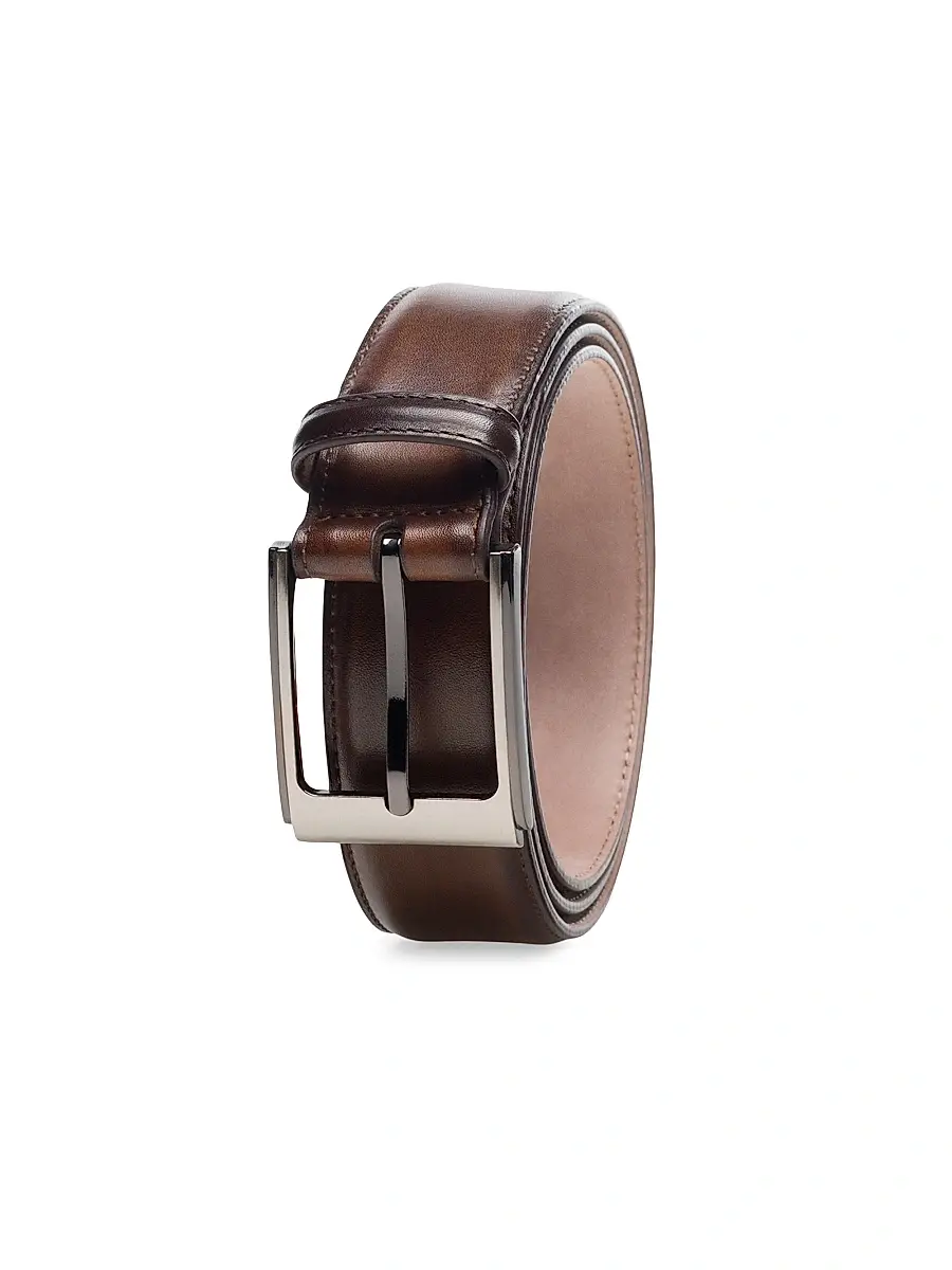 Magnanni Men's Vega 35MM Leather Belt | Thumbnail 2 Magnanni Men's Vega 35MM Leather Belt | Thumbnail 2