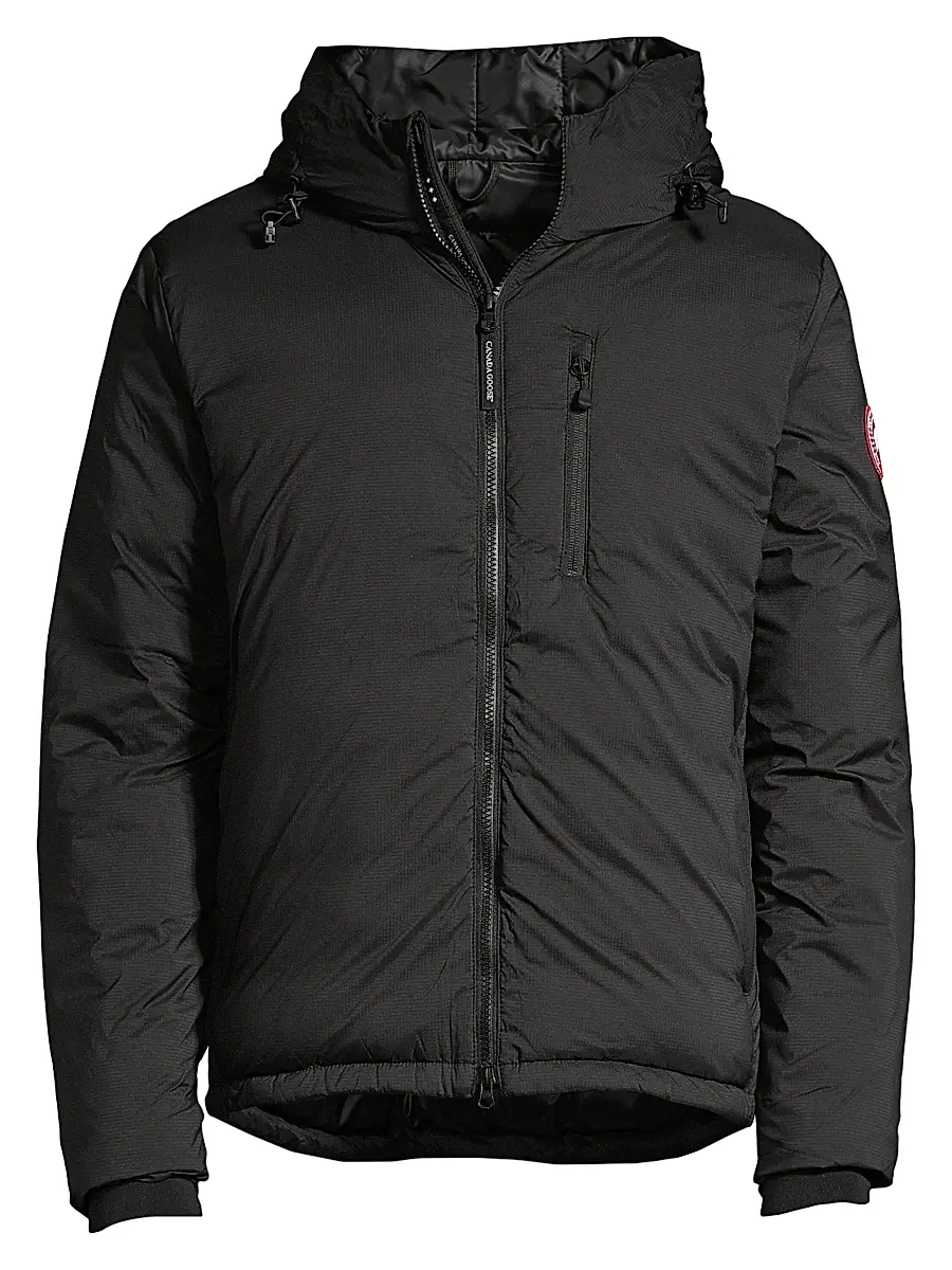Canada Goose Men's Lodge Down Hooded Jacket - Black - Size Small | Image 1 Canada Goose Men's Lodge Down Hooded Jacket - Black - Size Small | Image 1