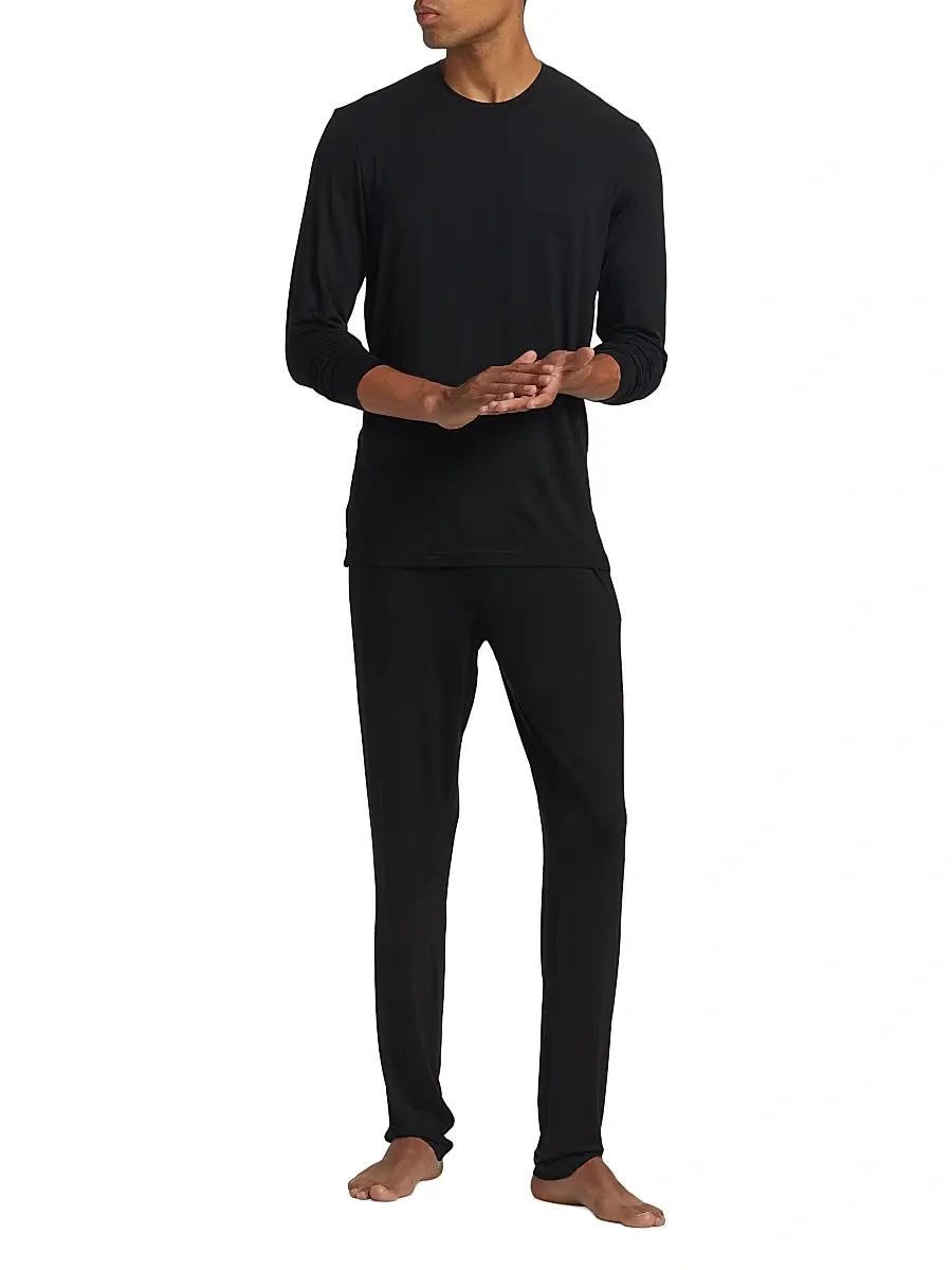 Saks Fifth Avenue Men's COLLECTION Long-Sleeve Sleep Set | Thumbnail 2 Saks Fifth Avenue Men's COLLECTION Long-Sleeve Sleep Set | Thumbnail 2