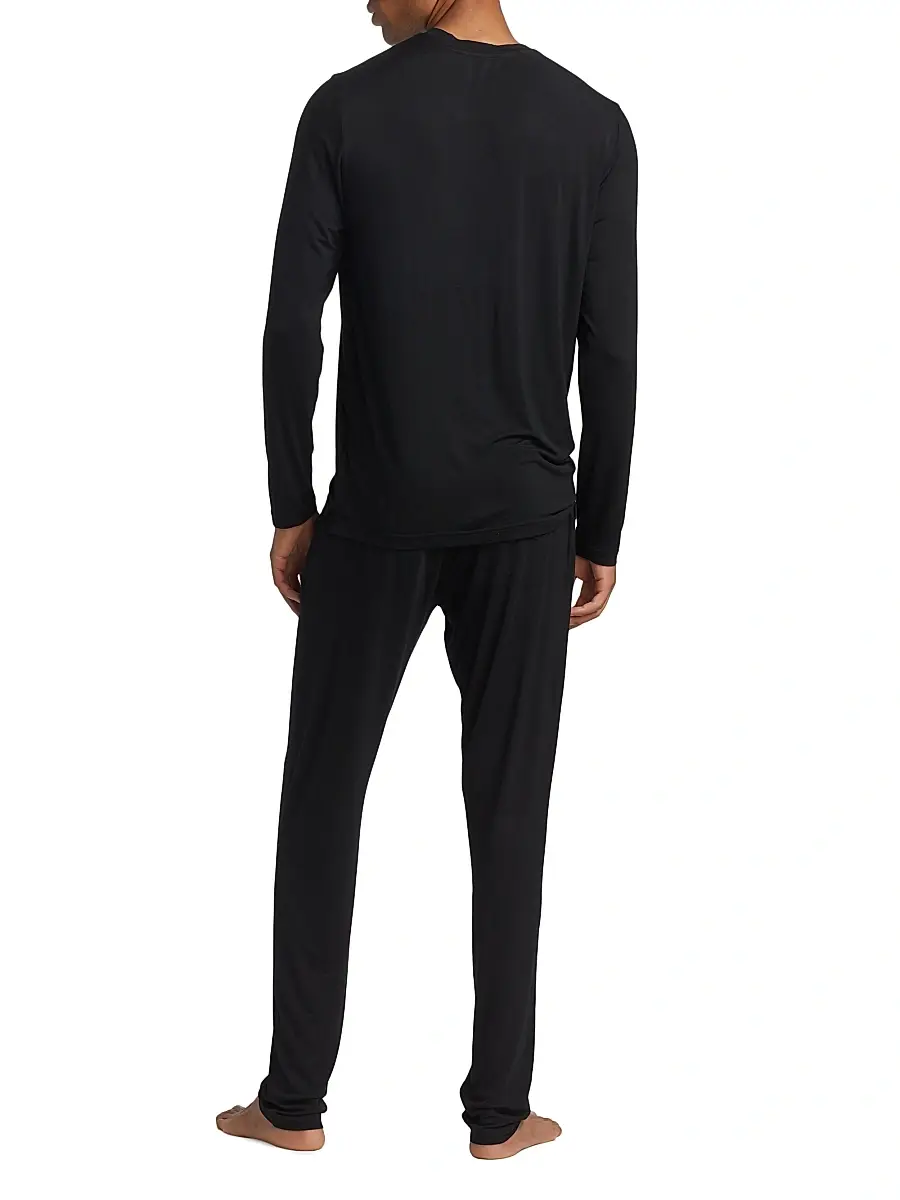 Saks Fifth Avenue Men's COLLECTION Long-Sleeve Sleep Set | Thumbnail 5 Saks Fifth Avenue Men's COLLECTION Long-Sleeve Sleep Set | Thumbnail 5