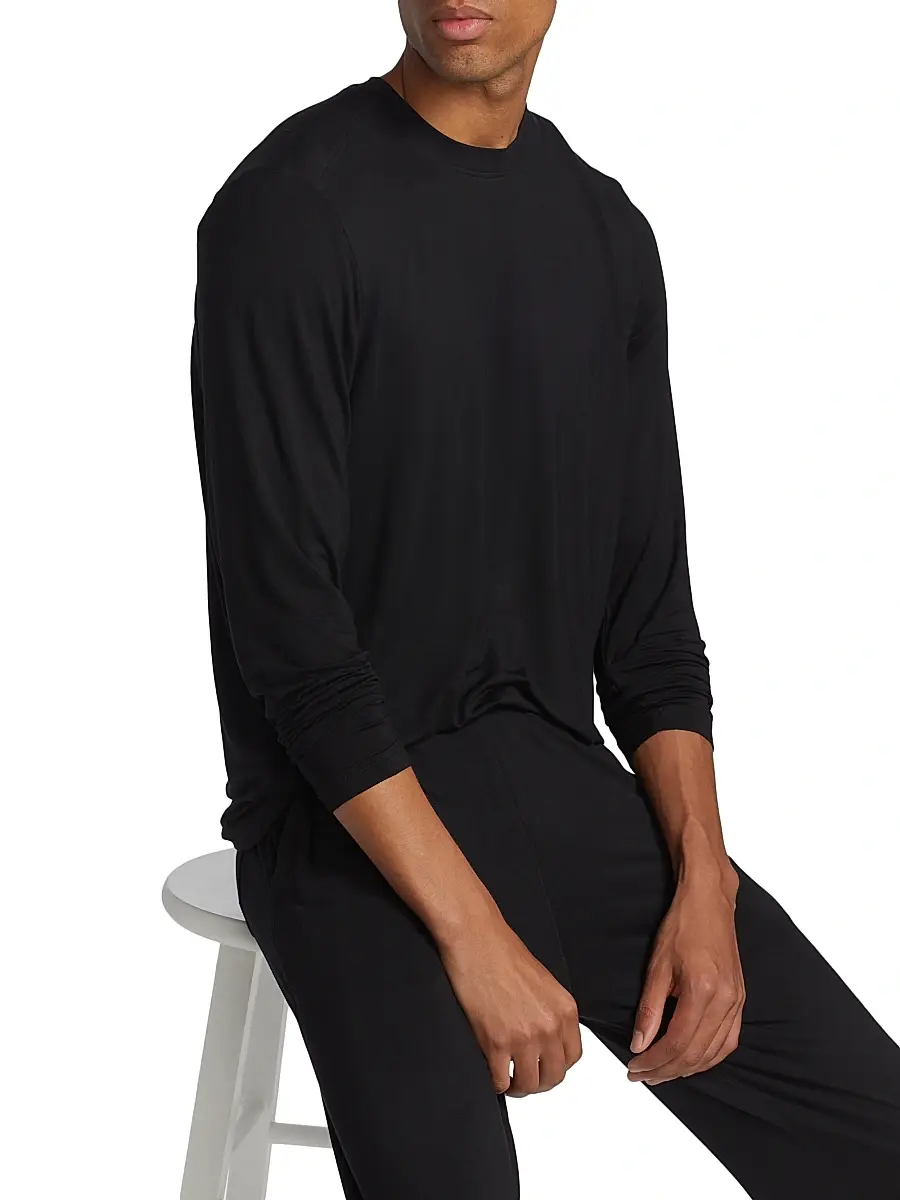 Saks Fifth Avenue Men's COLLECTION Long-Sleeve Sleep Set | Thumbnail 6 Saks Fifth Avenue Men's COLLECTION Long-Sleeve Sleep Set | Thumbnail 6