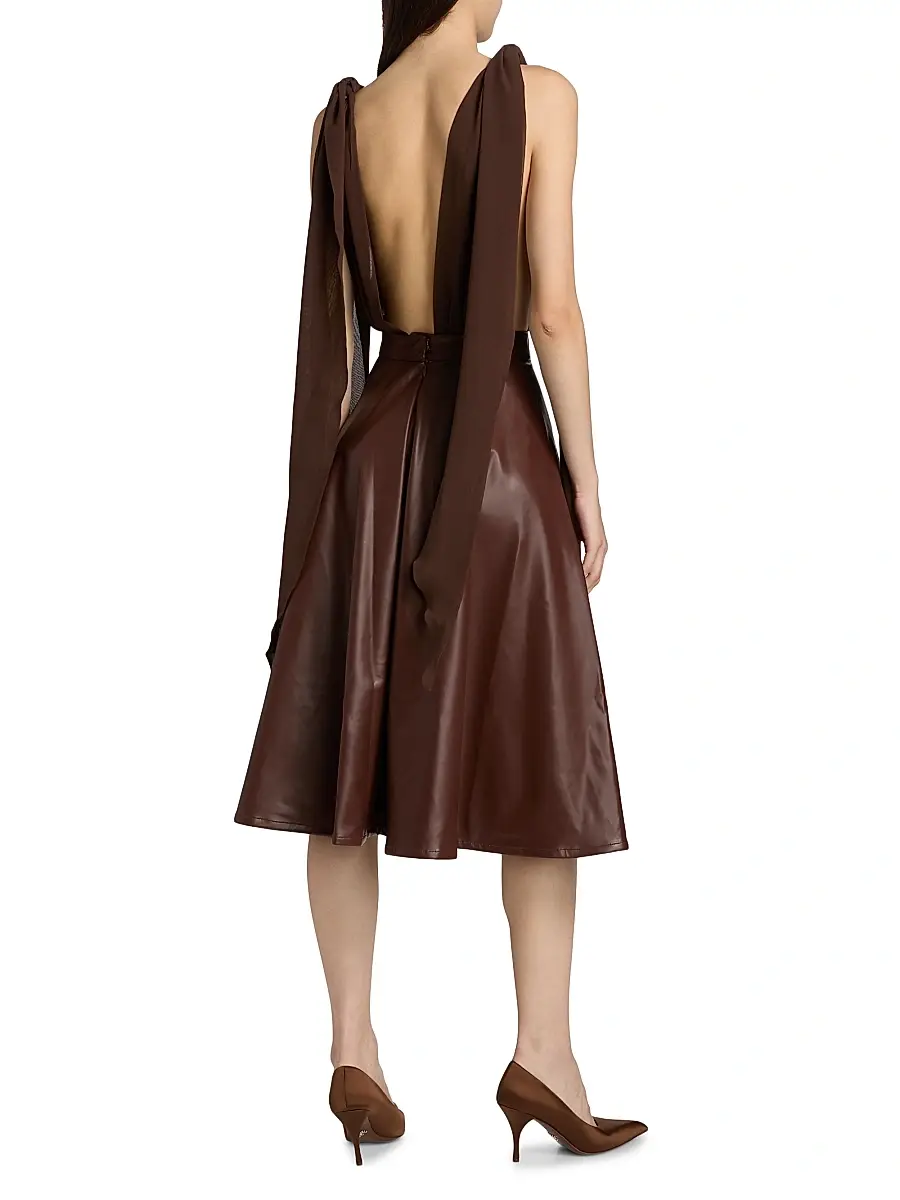 Mariandree Gaitan Women's Valerie Plunging Bodysuit | Thumbnail 5