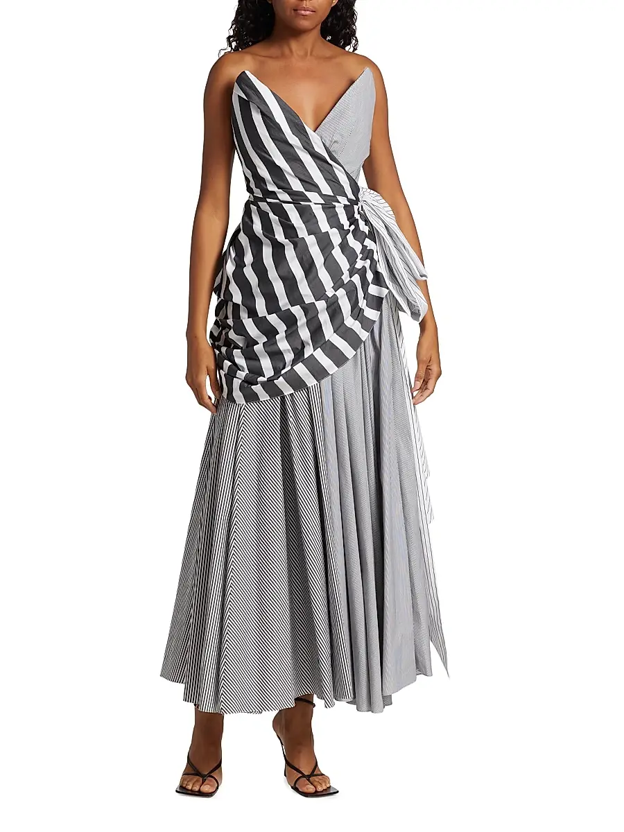 Christopher John Rogers Women's Strapless Draped Gown | Thumbnail 3 Christopher John Rogers Women's Strapless Draped Gown | Thumbnail 3