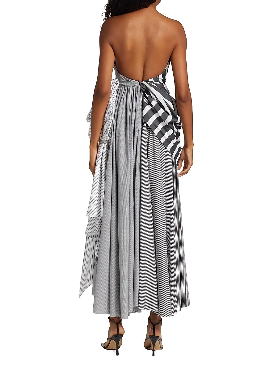 Christopher John Rogers Women's Strapless Draped Gown | Thumbnail 5 Christopher John Rogers Women's Strapless Draped Gown | Thumbnail 5