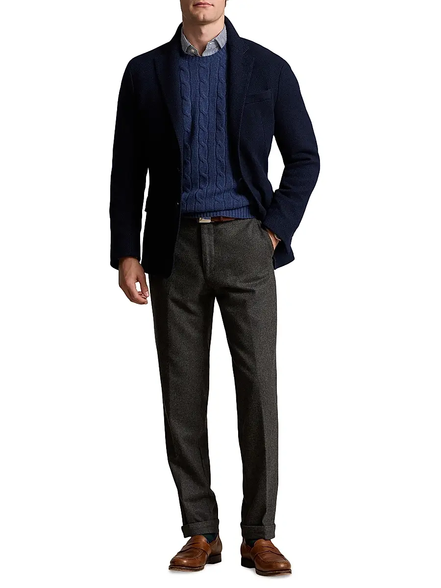 Polo Ralph Lauren Men's Herringbone Wool-Blend Jacket | Thumbnail 2