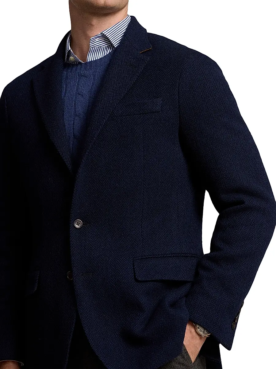 Polo Ralph Lauren Men's Herringbone Wool-Blend Jacket | Thumbnail 5