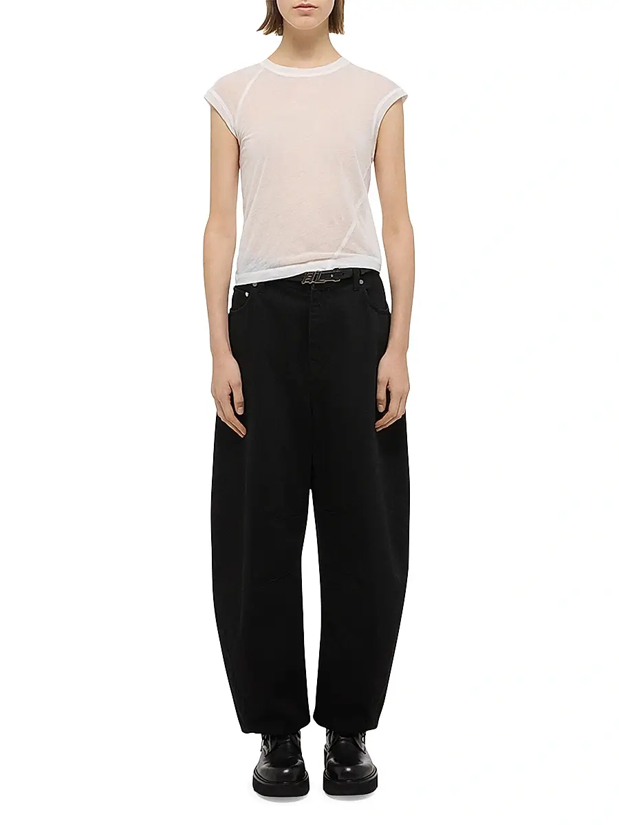 Helmut Lang Women's Twisted Crop Crewneck Top | Thumbnail 2 Helmut Lang Women's Twisted Crop Crewneck Top | Thumbnail 2
