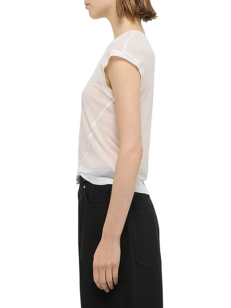 Helmut Lang Women's Twisted Crop Crewneck Top | Thumbnail 3 Helmut Lang Women's Twisted Crop Crewneck Top | Thumbnail 3