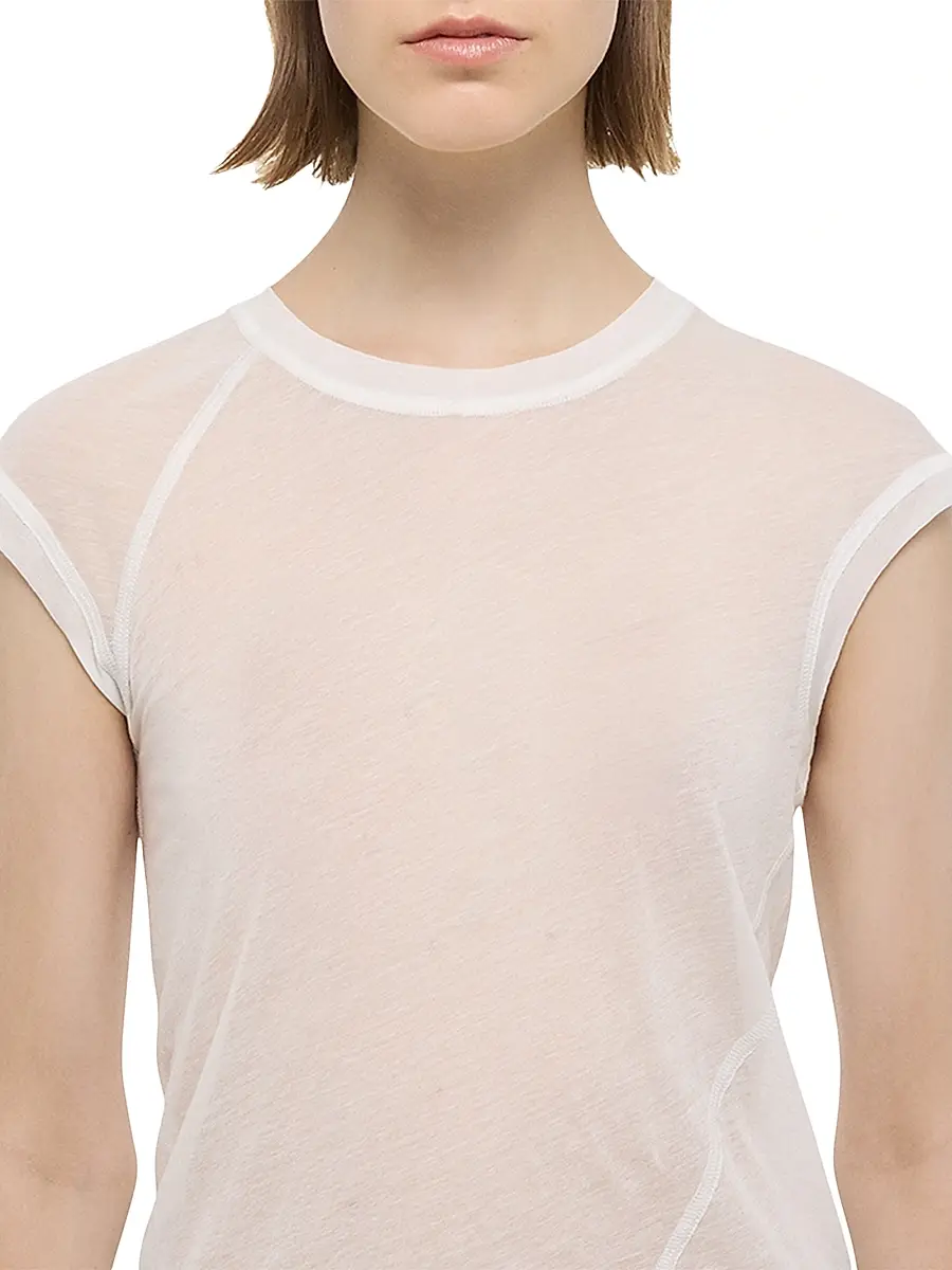 Helmut Lang Women's Twisted Crop Crewneck Top | Thumbnail 5 Helmut Lang Women's Twisted Crop Crewneck Top | Thumbnail 5